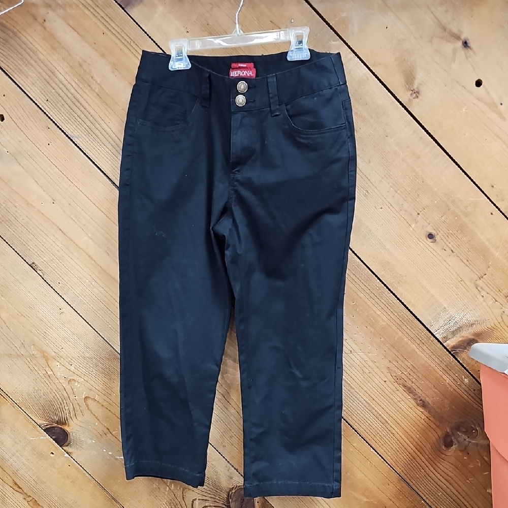 Merona Black Denim Capri Pants